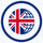 365英国上市公司(集团)官方网站品牌logo，蓝橙双色盾形标志